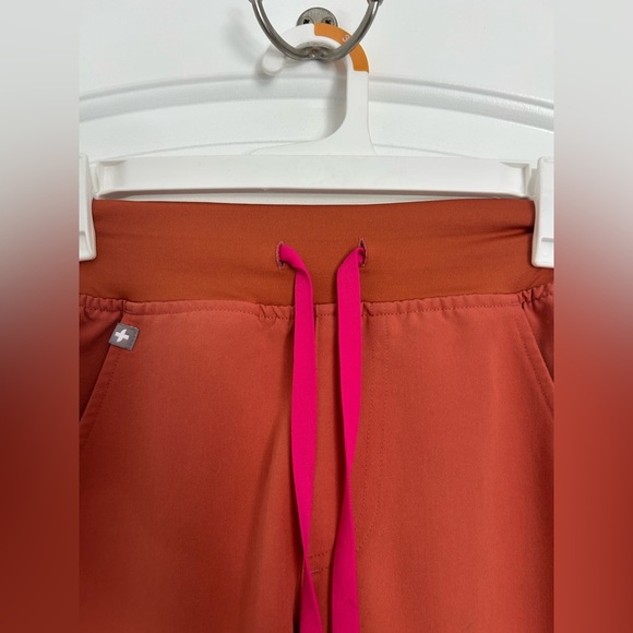 FIGS Zamora Jogger Scrub Workwear Nurse Pants in color Terracotta size XXS P - Picture 5 of 12